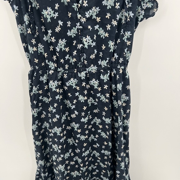 OuterKnown Canyon blue floral clip dot midi dress - Picture 3 of 12